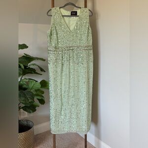 Mac Duggal Light Green Dress